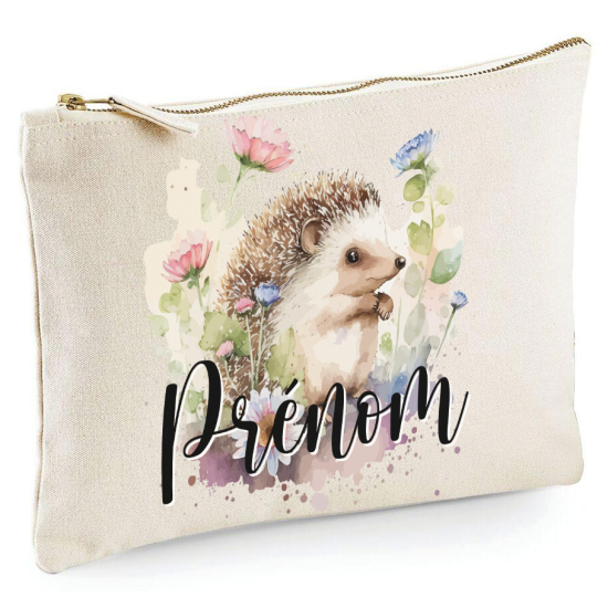 Personalized Pencil / Pouch - First Name Hedgehog