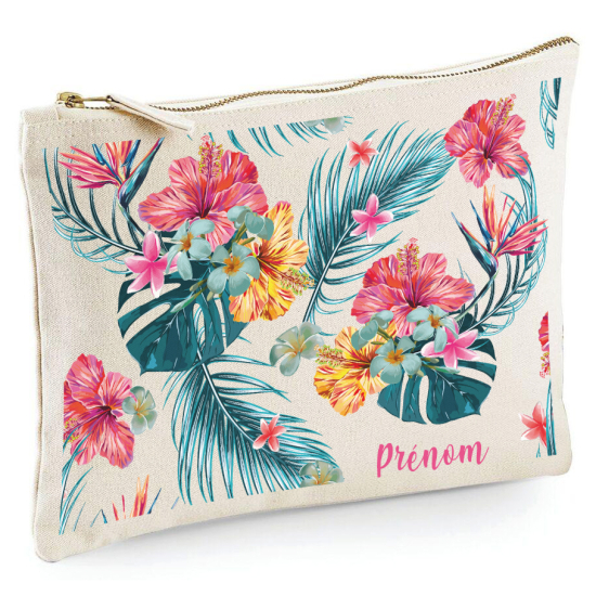 Personalized Pencil / Pouch - Flowers