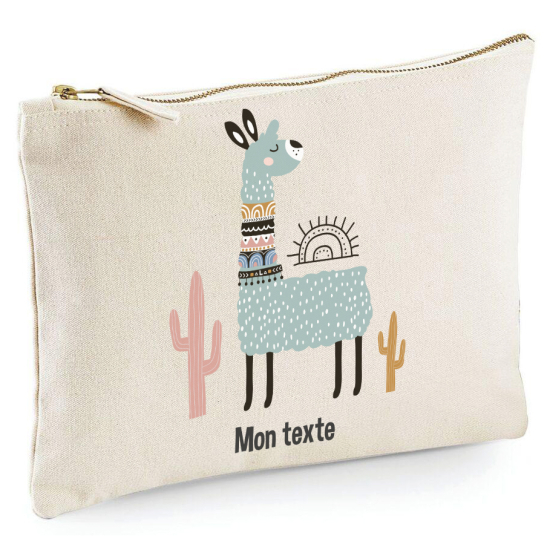 Personalized Pencil / Pouch - Lama Cactus