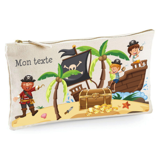 Personalized Pencil / Pouch - Pirate Island