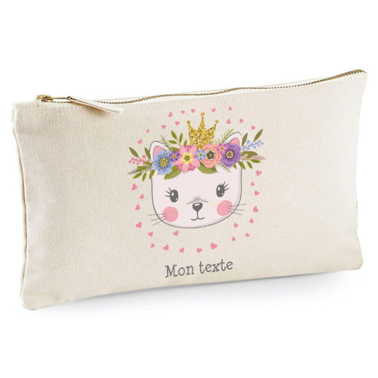 Personalized Pencil / Pouch - Princess cat