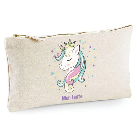 Personalized Pencil / Pouch - Princess Unicorn