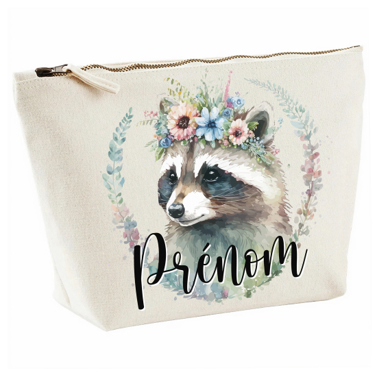 Personalized Pencil / Pouch - Raccoon