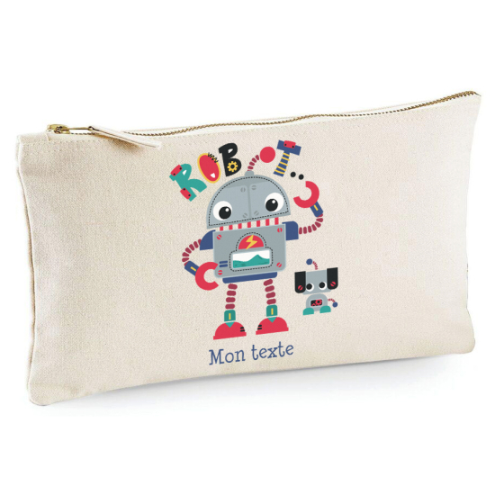 Personalized Pencil / Pouch - Robots