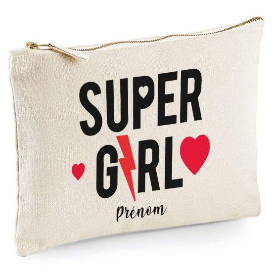 Personalized Pencil / Pouch - Super girl