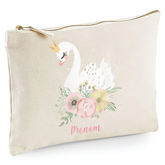 Personalized Pencil / Pouch - Swan