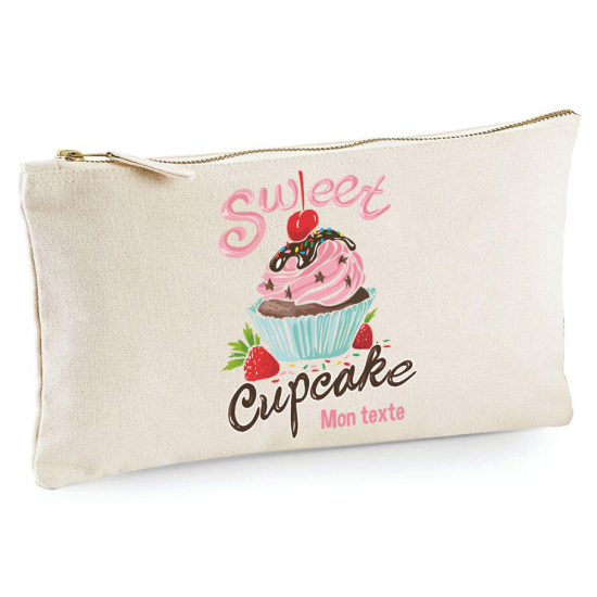 Personalized Pencil / Pouch - Sweet cupcake