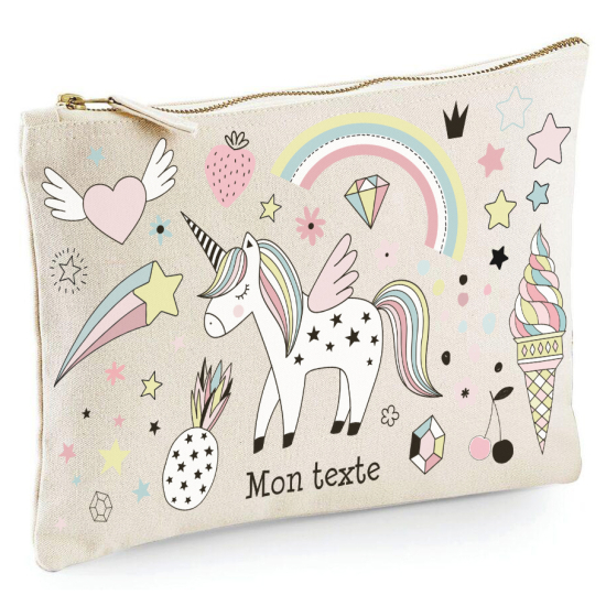 Personalized Pencil / Pouch - Unicorn