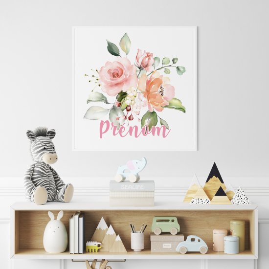 Personalized Poster for Kids - Bouquet of Flowers