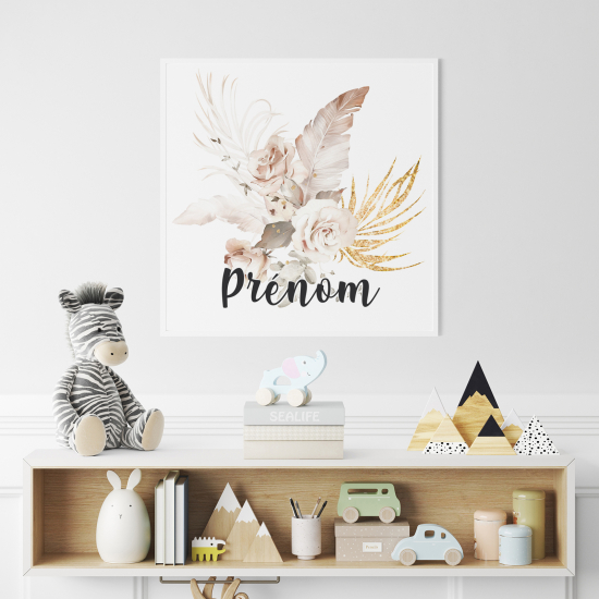 Personalized Poster for Kids - Bouquet of Flowers