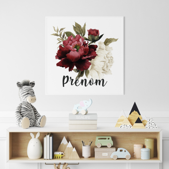 Personalized Poster for Kids - Bouquet of Flowers