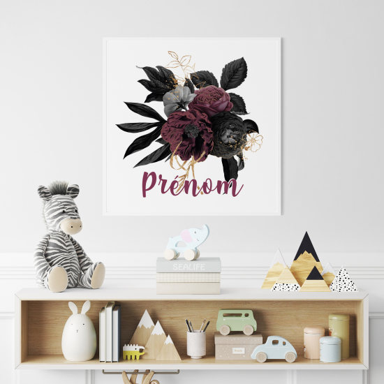 Personalized Poster for Kids - Bouquet of Flowers