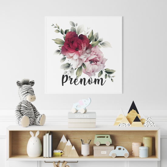 Personalized Poster for Kids - Bouquet of Flowers