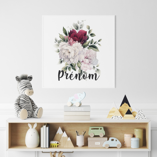 Personalized Poster for Kids - Bouquet of Flowers