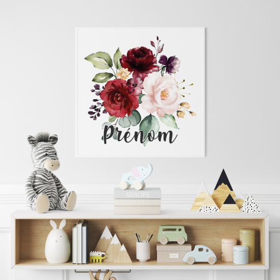 Personalized Poster for Kids - Bouquet of Flowers