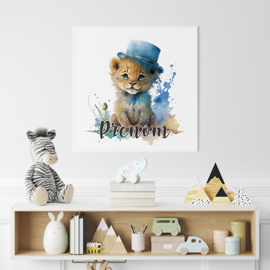 Personalized Poster for Kids - Colored cub