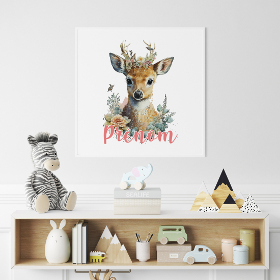 Personalized Poster for Kids - Deer