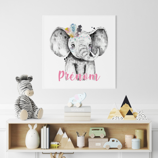 Personalized Poster for Kids - Elephant