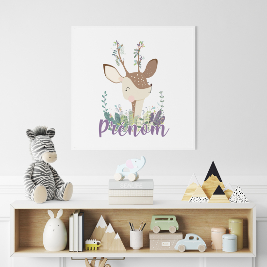 Personalized Poster for Kids - Fawn