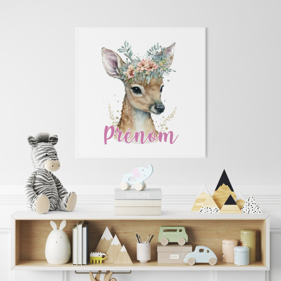 Personalized Poster for Kids - Fawn