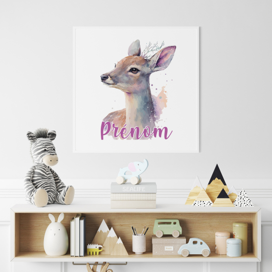 Personalized Poster for Kids - Fawn