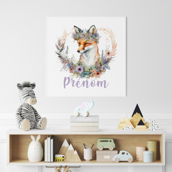 Personalized Poster for Kids - Fox