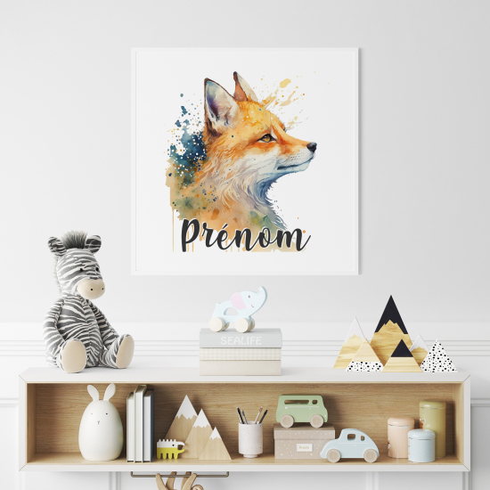 Personalized Poster for Kids - Fox