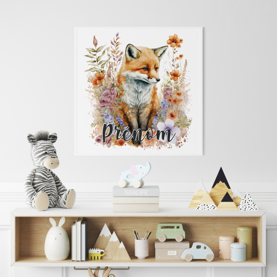 Personalized Poster for Kids - Fox