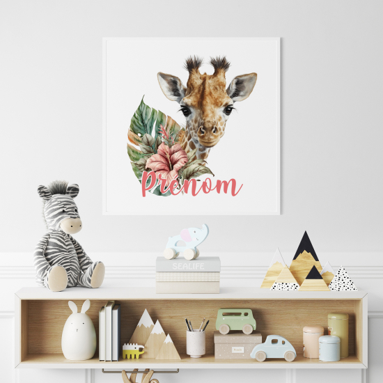 Personalized Poster for Kids - Giraffe