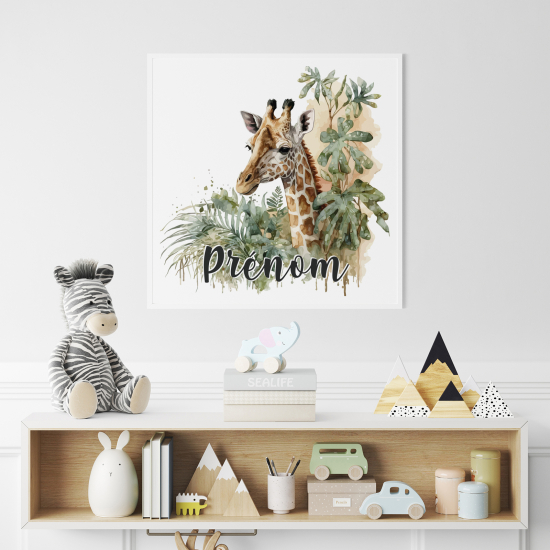 Personalized Poster for Kids - Giraffe