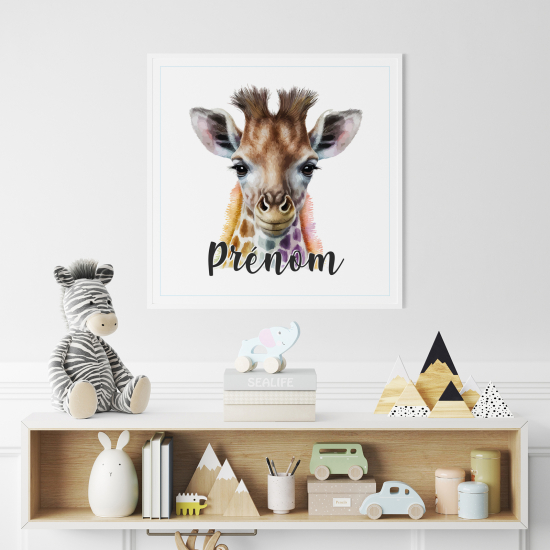 Personalized Poster for Kids - Giraffe