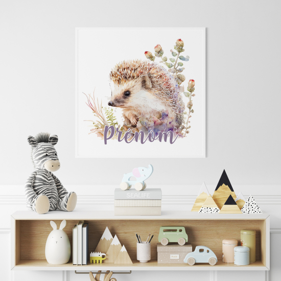 Personalized Poster for Kids - Hedgehog