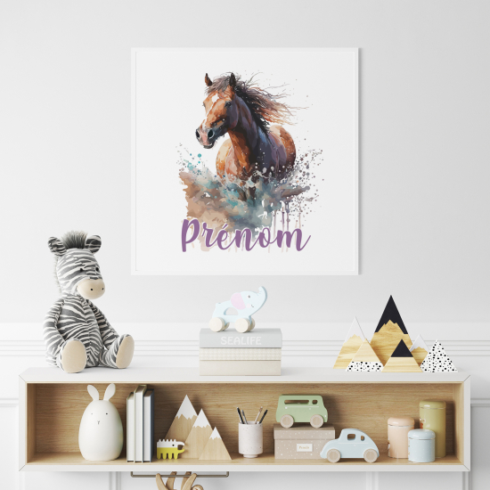 Personalized Poster for Kids - Horse