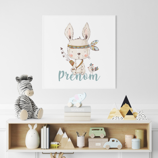 Personalized Poster for Kids - Indian Rabbit