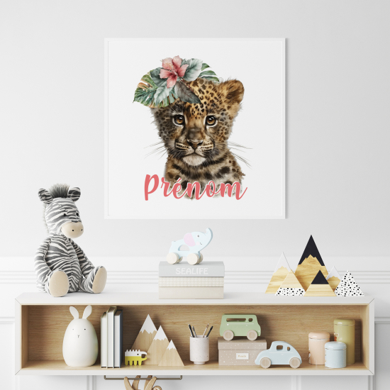 Personalized Poster for Kids - Leopard