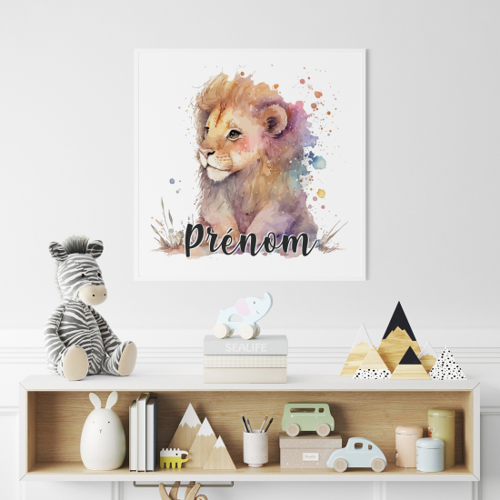 Personalized Poster for Kids - Lion