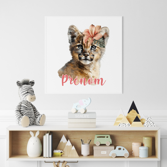 Personalized Poster for Kids - Lion cub