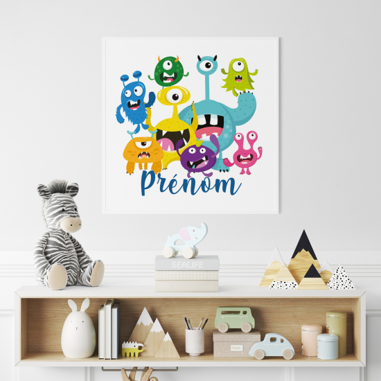 Personalized Poster for Kids - Little Monsters