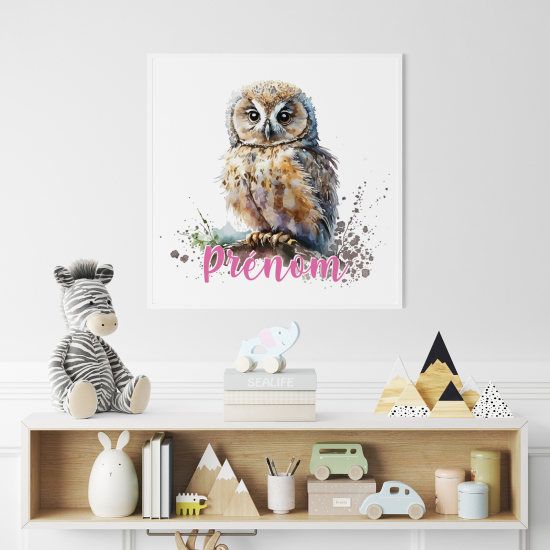 Personalized Poster for Kids - Owl