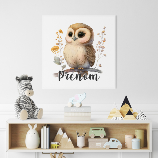 Personalized Poster for Kids - Owl