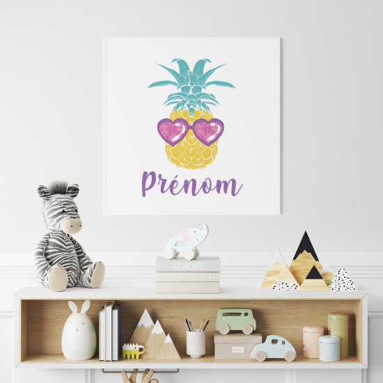 Personalized Poster for Kids - Pineapple