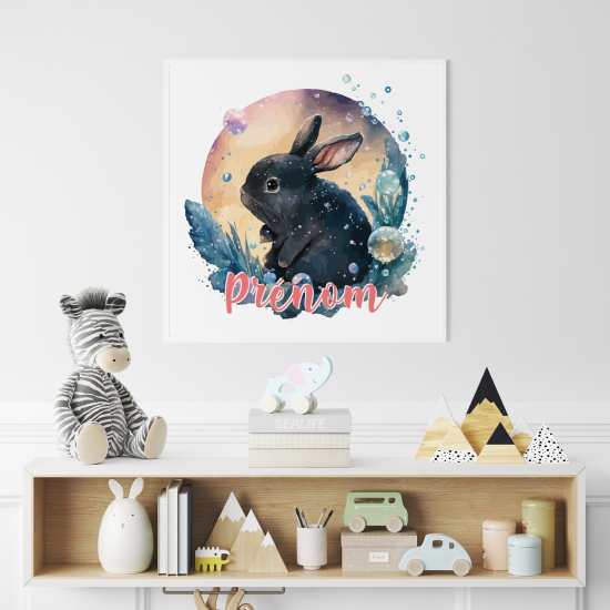 Personalized Poster for Kids - Rabbit