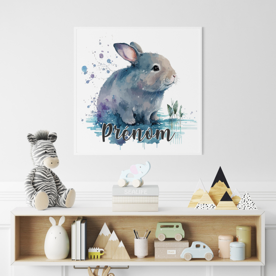 Personalized Poster for Kids - Rabbit