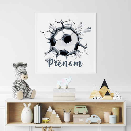 Personalized Poster for Kids - Soccer Ball