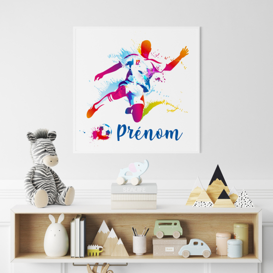 Personalized Poster for Kids - Soccer Player