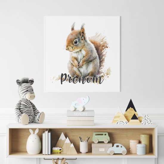 Personalized Poster for Kids - Squirrel