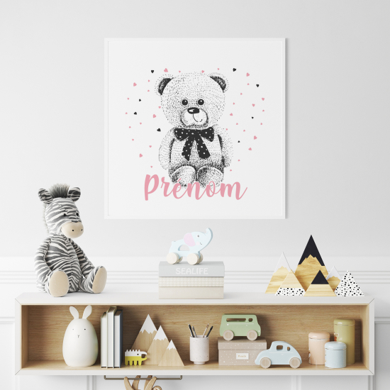 Personalized Poster for Kids - Teddy Bear