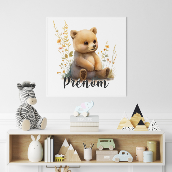 Personalized Poster for Kids - Teddy Bear