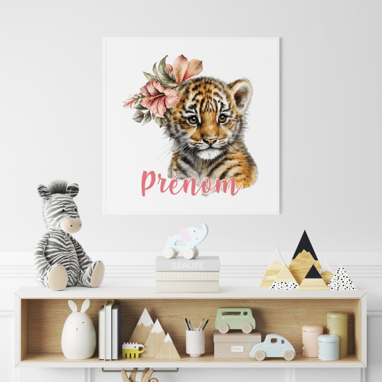 Personalized Poster for Kids - Tiger