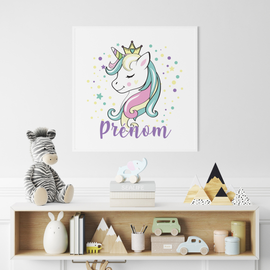 Personalized Poster for Kids - Unicorn